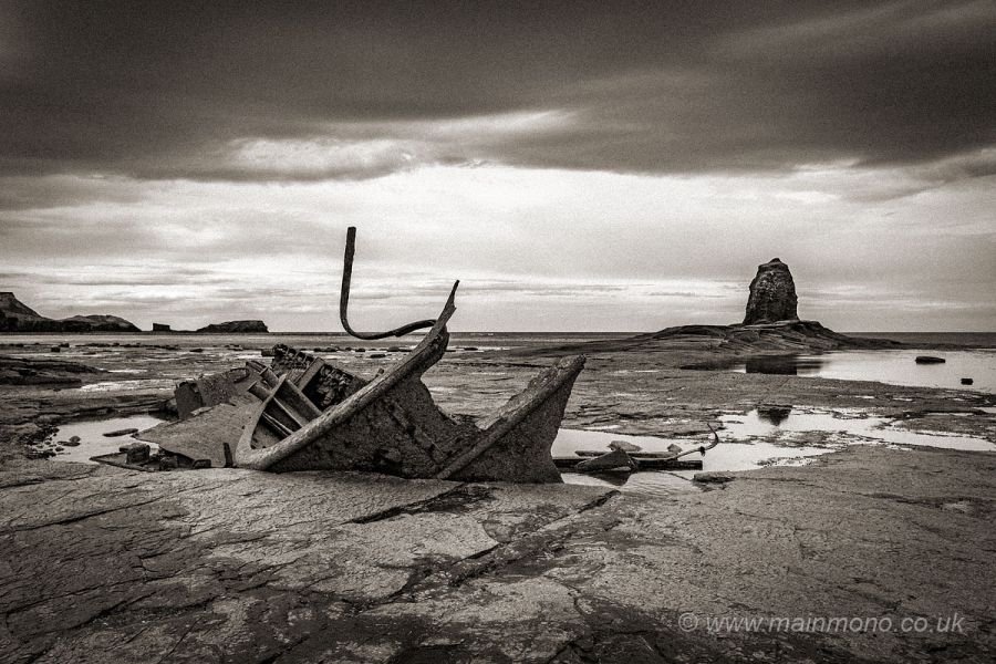 Shipwreck at Saltwick Bay